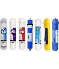 7'li Kapalı Kasalara Uyumlu Su Arıtma Cihazı Filitre Seti Ce Onaylı Mebran Nsf Onaylı Ph Dengeleyici